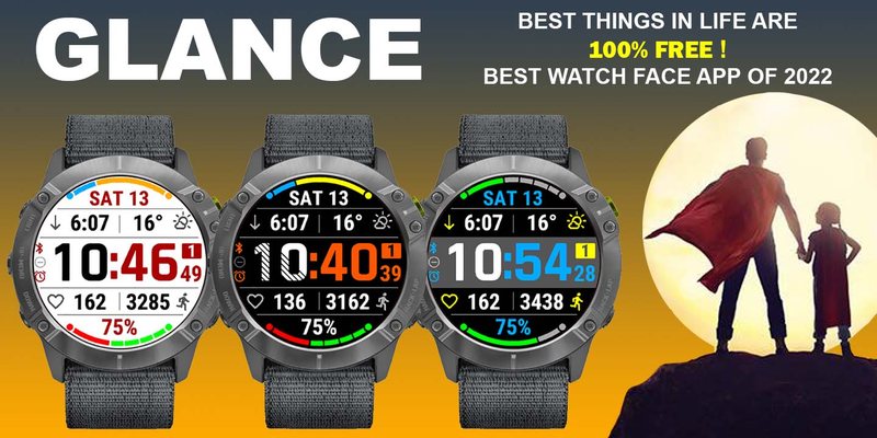 GLANCE watch face