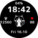 Tuxedo Cat Clock