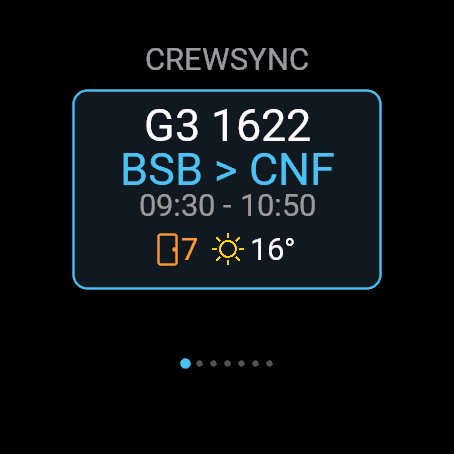 CrewSync — Crew Schedule on Your Wrist screenshot 1