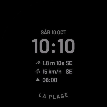 Surf Dawn: Waves, Wind & Tide Watch Face screenshot 5