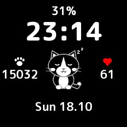 Tuxedo Cat Clock screenshot 5