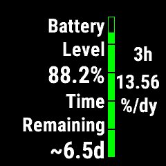 Battery Widget with automatic charge detection Screenshot 1