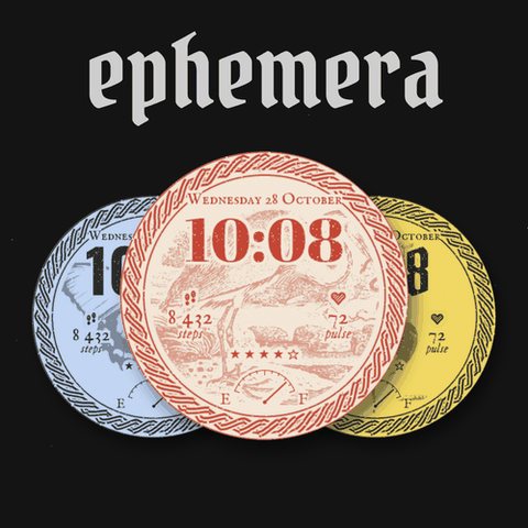 ephemera — a poster for your wrist
